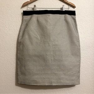 Brooks Brothers•Black & White woven in Italy Pencil Skirt Sz 14